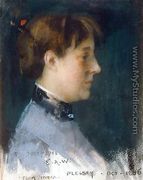 Portrait of Beatrice Crawhall, 1886 - Edward Arthur Walton