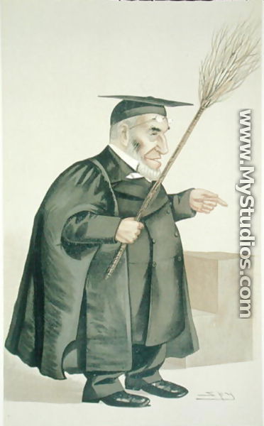 James Leigh Joynes (1853-93), illustration from Men of the Day, published in Punch magazine, 1887 - (after) Ward, Leslie Matthew