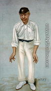Bobby, caricature of the cricketer Robert Abel, published 5th June 1902 in Vanity Fair - Leslie Mathew Ward