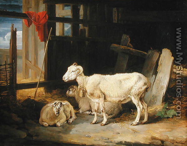 Heath Ewe and Lambs, 1810 - James Ward