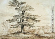 A Cedar on a Rise with a Herd of Deer Grouped Beneath its Shade, 1814 - James Ward
