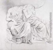Study of Two Headless Classical Statues - James Ward