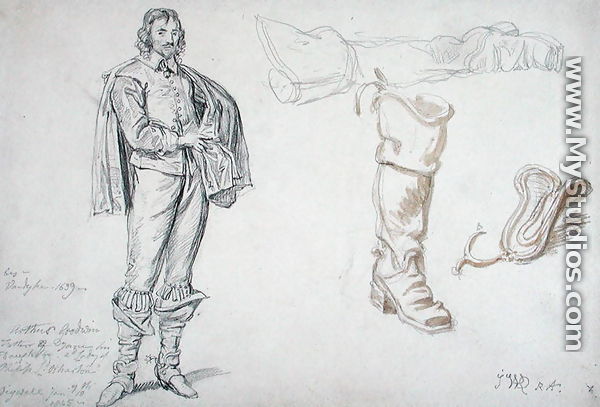 Studies of a Standing Figure, and a Boot, 1825 - James Ward