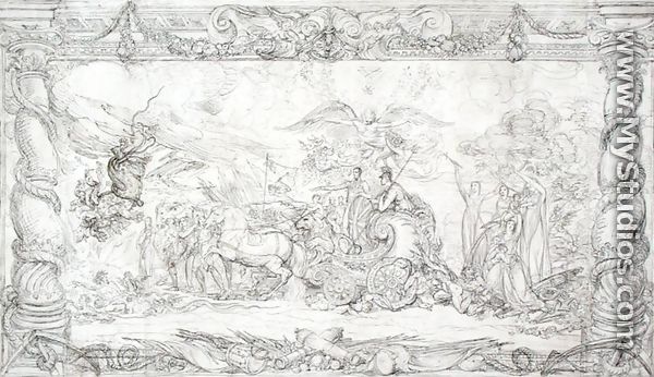 Design for The Waterloo Allegory, c.1815-22 - James Ward