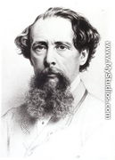 Portrait of Charles Dickens (1812-70), 1861 - (after) Wathen, James
