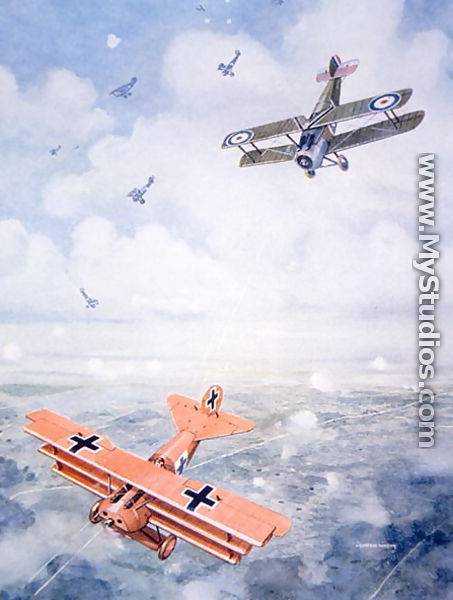 The Last Flight of Captain Baron von Richthofen, c.1920 - (after) Watson, Geoffrey