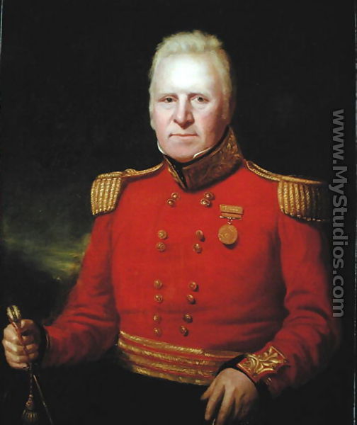 Portrait of Sir David Baird (1757-1829) Wearing the Honorable East India Company Gold Medal from the Egyptian Campaign of 1801 - Sir John Watson-Gordon