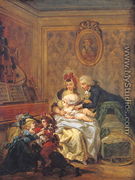 The Satisfaction of Marriage or, The Happy Family - Francois Louis Joseph Watteau