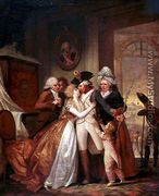 The Departure of the Volunteers - Francois Louis Joseph Watteau