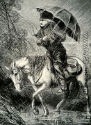 The Circuit Rider, illustration from Harpers Weekly, 12th October 1867 - Alfred R. Waud
