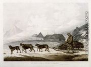 The Narta, or Sledge for Burdens in Kamtschatka, from Views in the South Seas, pub. 1789 - John Webber