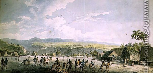 An Inland view in Atooi, 1781-4 - John Webber