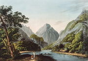 A View in Oheitepha Bay on the Island of Otaheite, from Captain Cooks Last Voyage, 1809 - John Webber