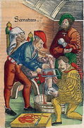 An Amputation, illustration from Feldtbuch der Wundartzney by Hans von Gersdorff, c.1540 - Hans or Johannes Ulrich Wechtlin