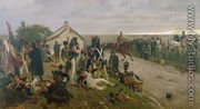 The Morning of The Battle of Waterloo, the French Await Napoleons Orders, 1876  - Ernest Crofts