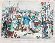 France receiving the people of the world at the Universal Exposition of 1878 - F. C. Wentzel