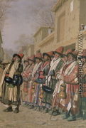 Dervishes Chorus Begging Alms in Tashkent, 1870 - Piotr Petrovitch Weretshchagin