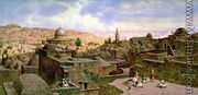 A View of Jerusalem, with the Dome of the Holy Rock - Carl Friedrich H. Werner