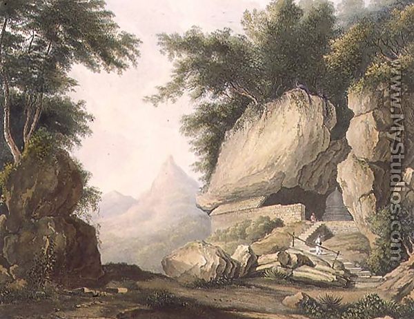 The Hermitage at Kurrungalle in Ceylon, from a drawing by Captain Charles Auber of the Quarter Master General