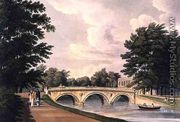 Trinity College Bridge, Cambridge, from The History of Cambridge, engraved by Joseph Constantine Stadler (fl.1780-1812), pub. by R. Ackermann, 1815 - William Westall