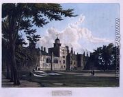 Charter House from the Play Ground, from History of Charter House School, part of History of the Colleges, engraved by William James Bennett (1787-1844) pub. by R. Ackermann, 1816 - William Westall