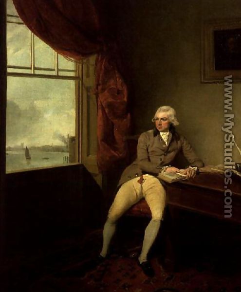 Mr. Ironmonger, solicitor, in his office - Francis Wheatley