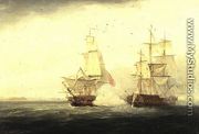 The Crescent and the Reunion off Cherbourg in October 1793 - Thomas Whitcombe
