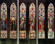 East Windows, plate E from 'Westminster Abbey', engraved by Frederick Christian Lewis (1779-1856) pub. by Rudolph Ackermann (1764-1834) 1812 - (after) White, William Johnstone