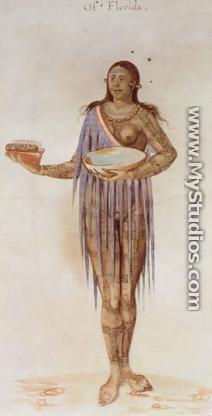 Indian Woman of Florida - John White