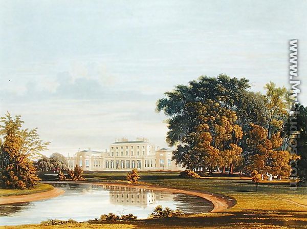 Frogmore, from The History of the Royal Residences, engraved by William James Bennett (1787-1844), by William Henry Pyne (1769-1843), 1819 - Charles Wild