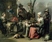 Peasant Family at a Well - Abraham Willemsens