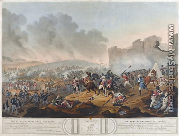 Battle of Alexandria, 21st March 1801, engraved by J. Mitan and Charles Turner, published by E. Orme, London, 1804 - (after) Willermin, Lt. William