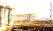 The Temples at Paestum, 1829 - Hugh William Williams