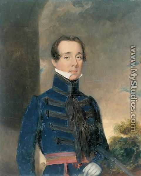 Lieutenant George Briggs (1808-75) Madras Artillery, c.1832 - John Godwin Williams