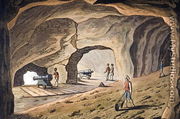 Inside a gallery on the Rock of Gibraltar, engraved by Joseph Constantine Stadler (fl.1780-1812) - (after) Willyams, Cooper