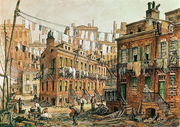 Sketch of Baxter Street, New York, 1880s - Charles W. Witham
