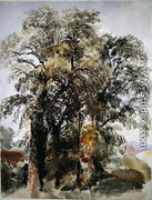 Trees with Farm Buildings in the Distance - Peter de Wint