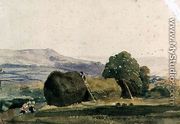 Landscape with haystacks - Peter de Wint