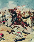 Charge of the 21st Lancers at Omdurman, 2nd September 1898 - William Barnes Wollen