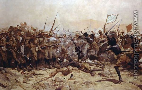 The Battle of Abu Klea, 17th January 1885, 1896 - William Barnes Wollen
