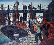 Loading the Boats, St. Ives, 1926 - Christopher Wood