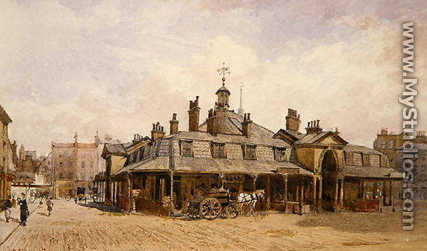 View of Oxford Market, St. Marylebone, c.1880 - John Crowther