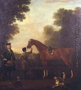 Sir Robert Walpole (1676-1745) with his Hunter and Groom - John Wootton