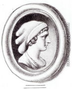 Portrait of Sappho - Thomas Worlidge