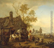 A Dappled Horse outside the Smithy - Philips Wouwerman