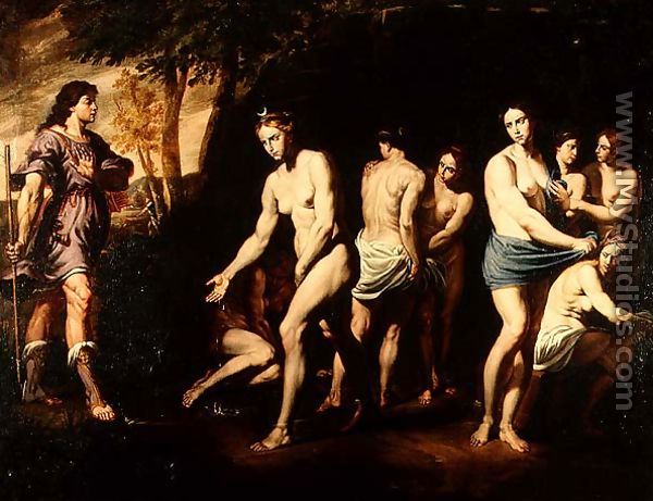 Diana and her Nymphs Surprised by Actaeon - Andrea Vaccaro