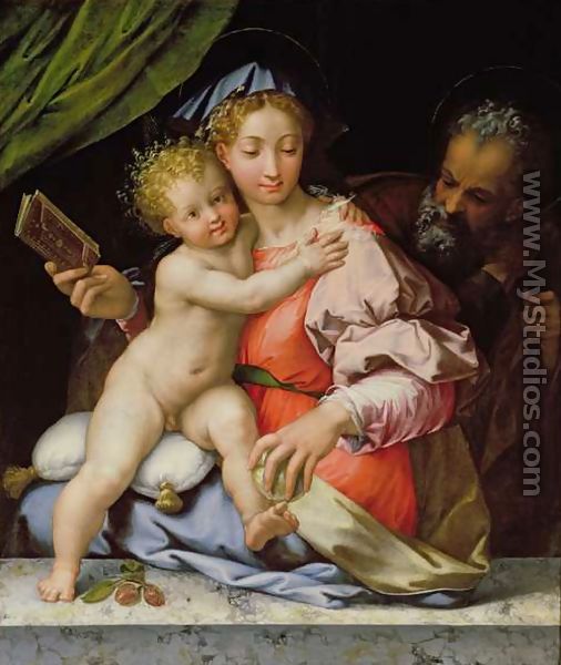 The Holy Family - Perino del Vaga (Pietro Bonaccors)