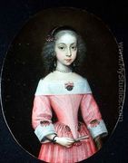 Portrait of a Young Girl with a Fan - Wallerant Vaillant