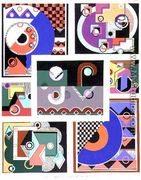 Geometrical designs, album No.1, pub. late 1920s - Georges Valmier