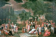 A Turkish Hunting Party with Sultan Ahmed III - Jean Baptiste Vanmour